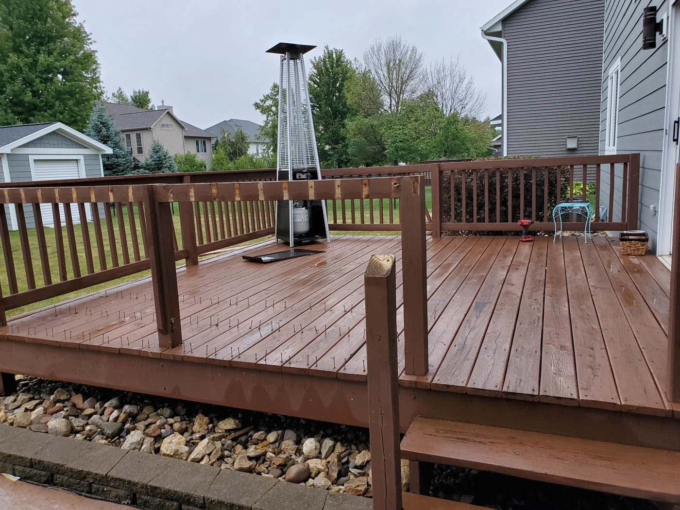 Deck before and after